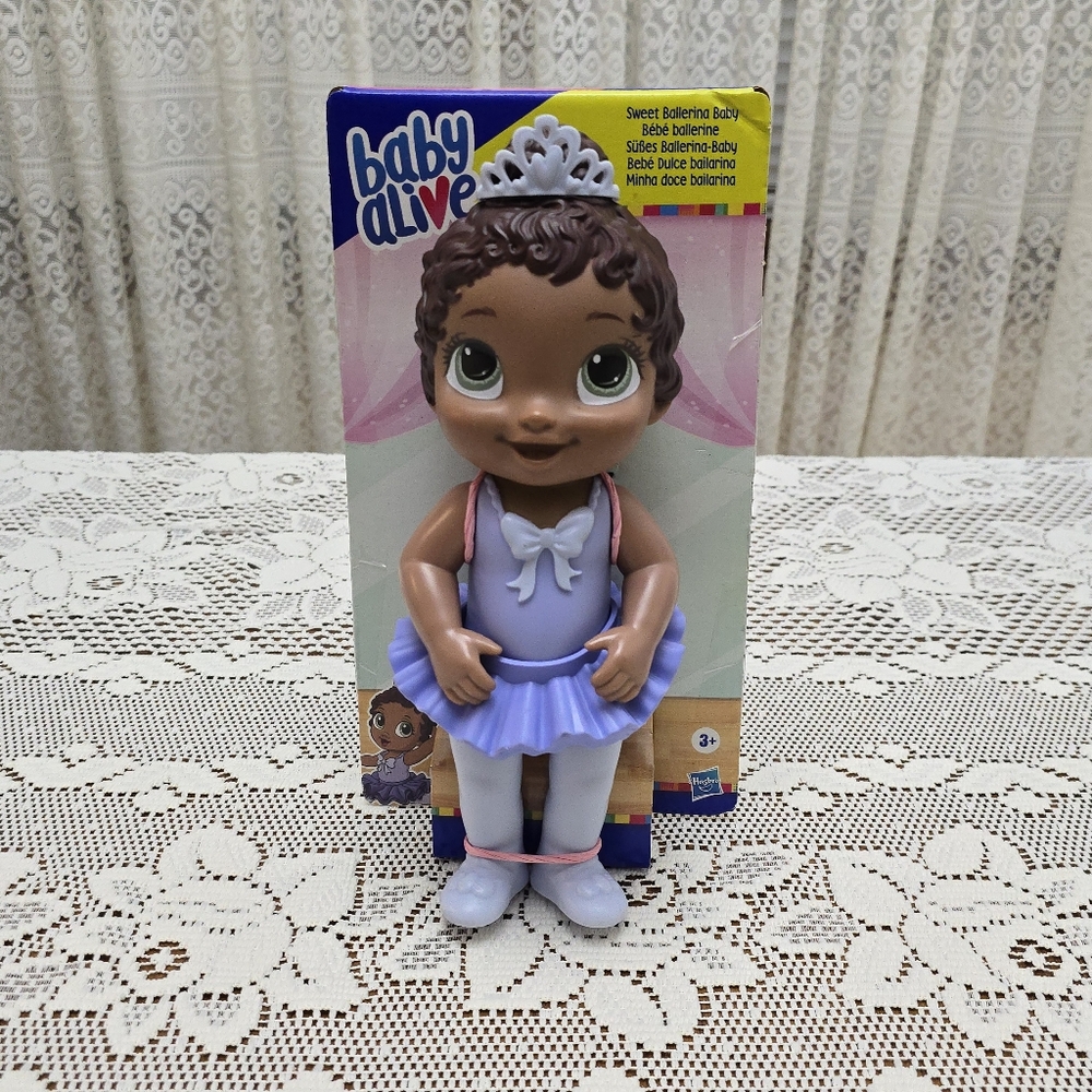 NEW Baby Alive Sweet Ballerina Girl Doll Tutu and Tiara Hasbro Kids Toy